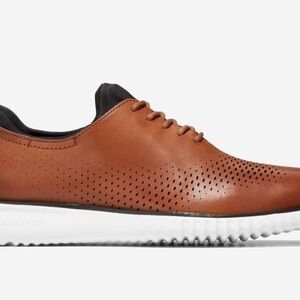Cole Haan Tan Leather Wingtip Oxfords